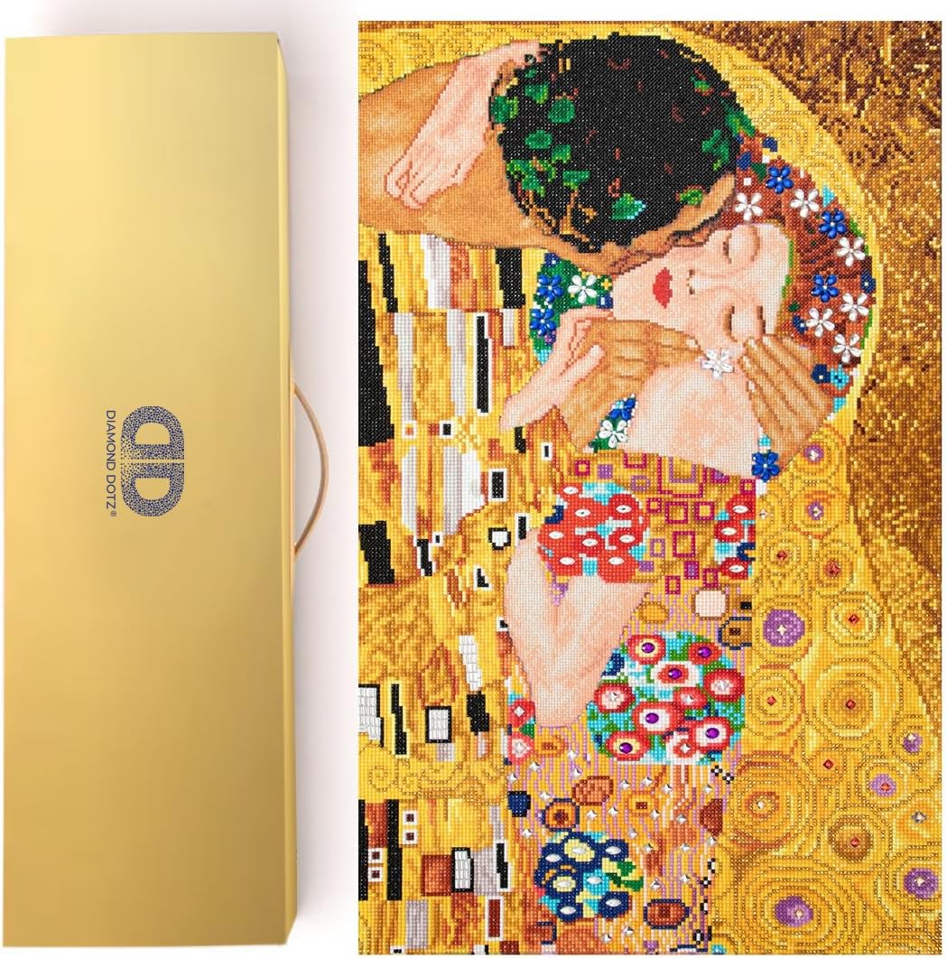 Diamon Dot Th Kis (Apre Klimt Diamon Paintin Kit fo Adult Diamon Ar Kit Relaxin Creativ Craf Ki wit Dot Gem 22x28