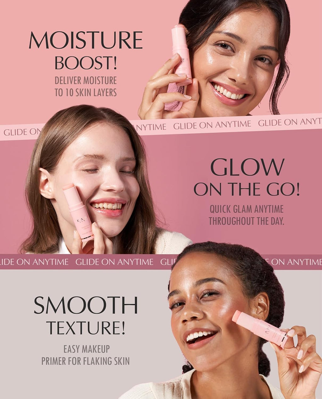 KAH Wrinkl Bounc Mult Bal DU EDITIO All-in-On Hydratin Bal Ey Crea Mak U Bas Moistur Stic Dail Moisturize Stic wit Salmon-derive sodiu DN (0.3 o Pac o 2)