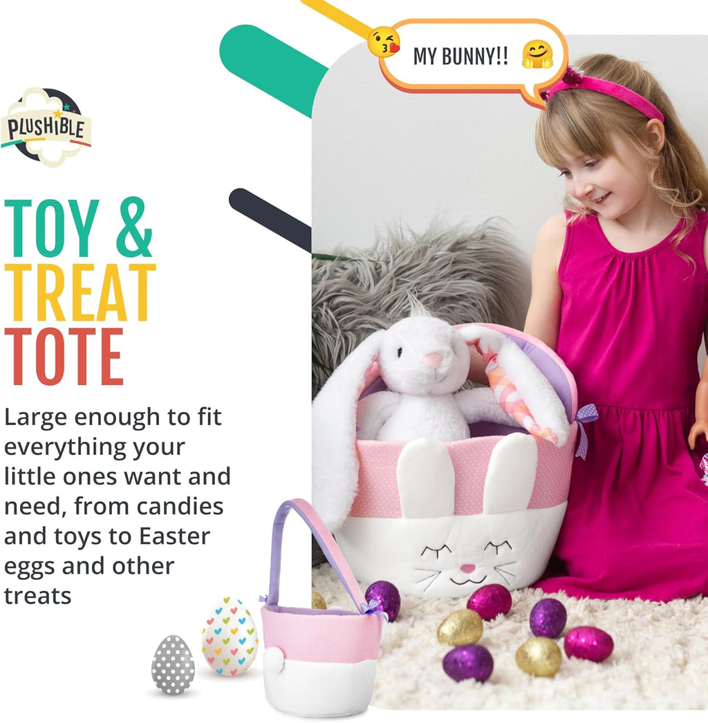 Bunn Easte Baske wit Handl Idea fo Baby' 1s Easter Toddlers Boys an Girl o Al Ages Perfec fo Gift an Treats