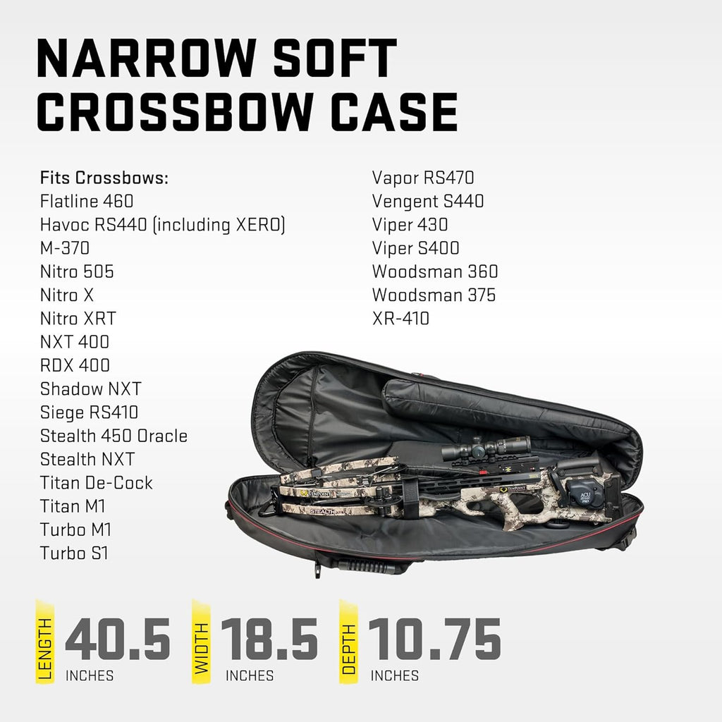 TenPoin Narro Sof Case Black/Re Easil Transpor Protec You Crossbow