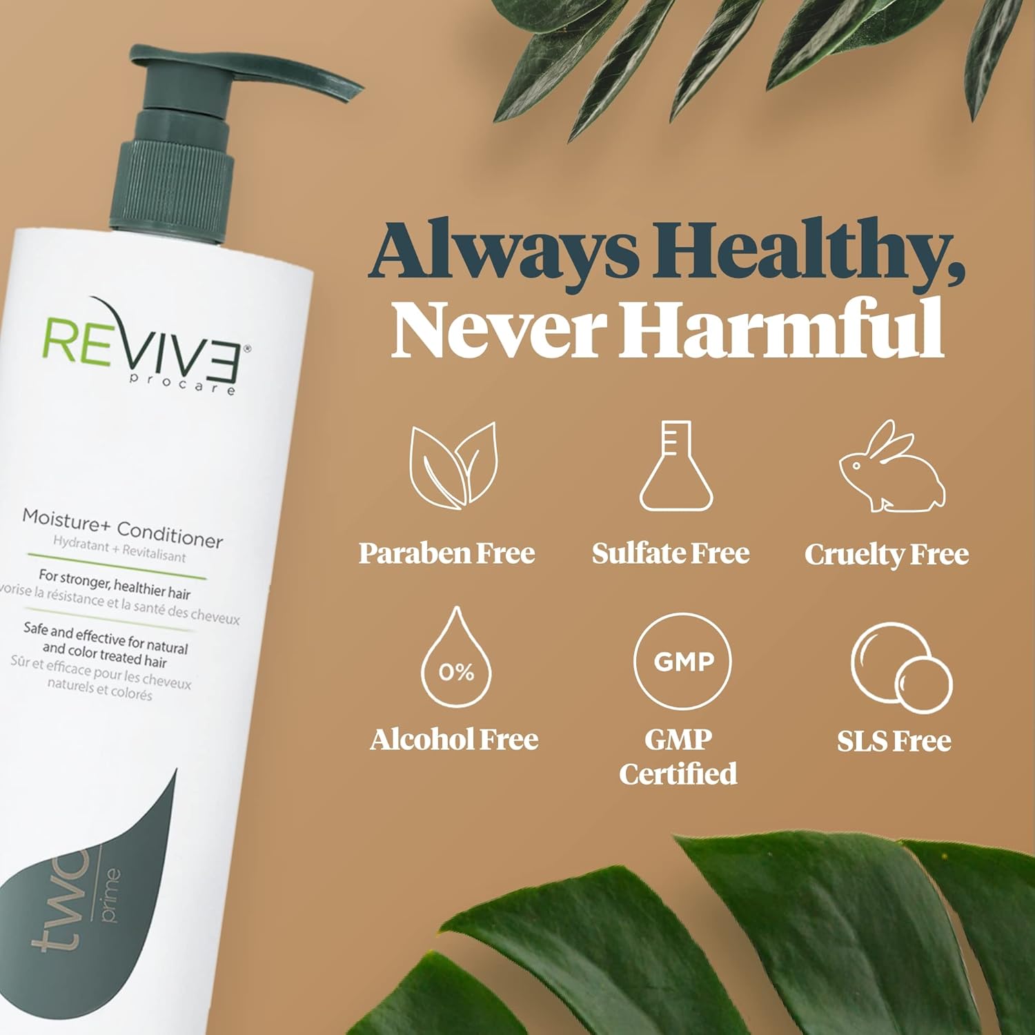 Reviv Procar Prim Moistur Hai Conditione Colo Saf Conditione fo Health Scal Volumizin Conditione Reduce Breakag Contro Fizzines Hai Car Product fo Wome (25. oz)