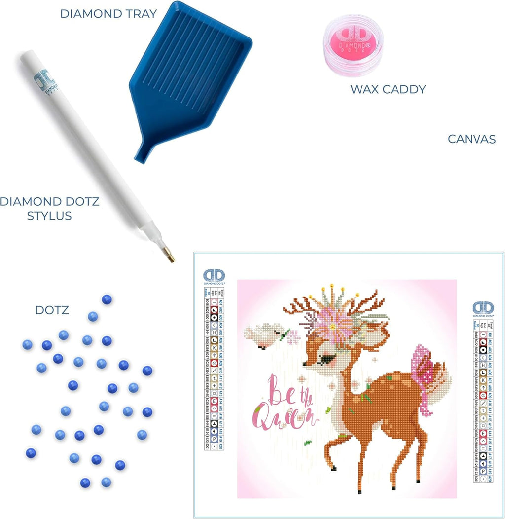 DIAMON DOT B Th Quee Dee Diamon Paintin Kit fo Adult Diamon Ar Kit Relaxin Creativ Craf Ki wit Dot Gem 13.8inchx13.8inch
