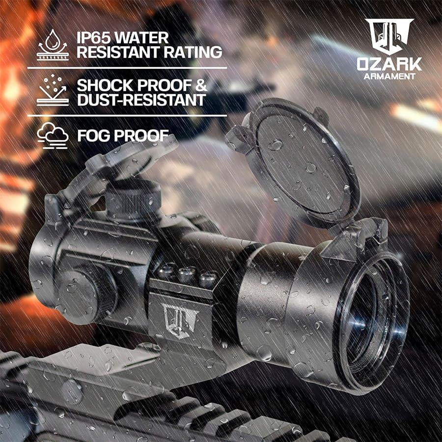 Rhin Re Do Sigh fo Rifl Shotgu Scope 4MO Rifl Re Do Sight Re Do Scope fo Rifle Shotgu Scope wit Gree Do Sigh Re Do Optic fo Rifles Refle Sight