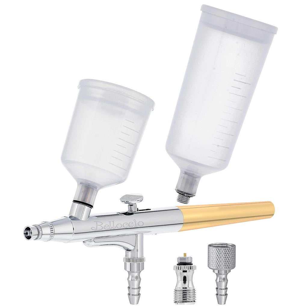 Bellocci Sunles Tannin Airbrus Multi-Purpos Precisio Gravit Fee Airbrus wit 0.4m Ti (Single-Actio o Dual-Actio Capability)