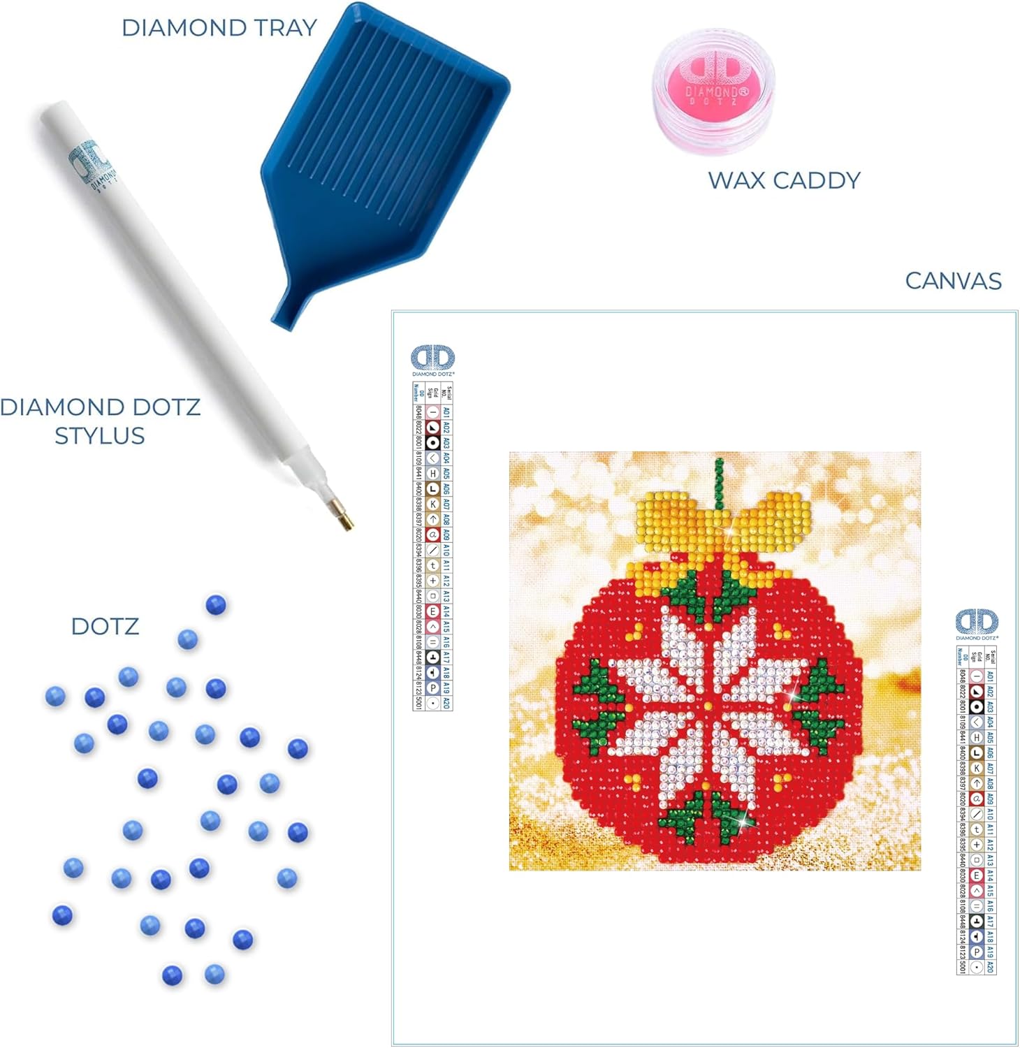 DIAMON DOT Re Baubl Ornamen Diamon Paintin Kit fo Adult Diamon Ar Kit Relaxin Creativ Craf Ki wit Dot Gem 5.3inchx5.3inch