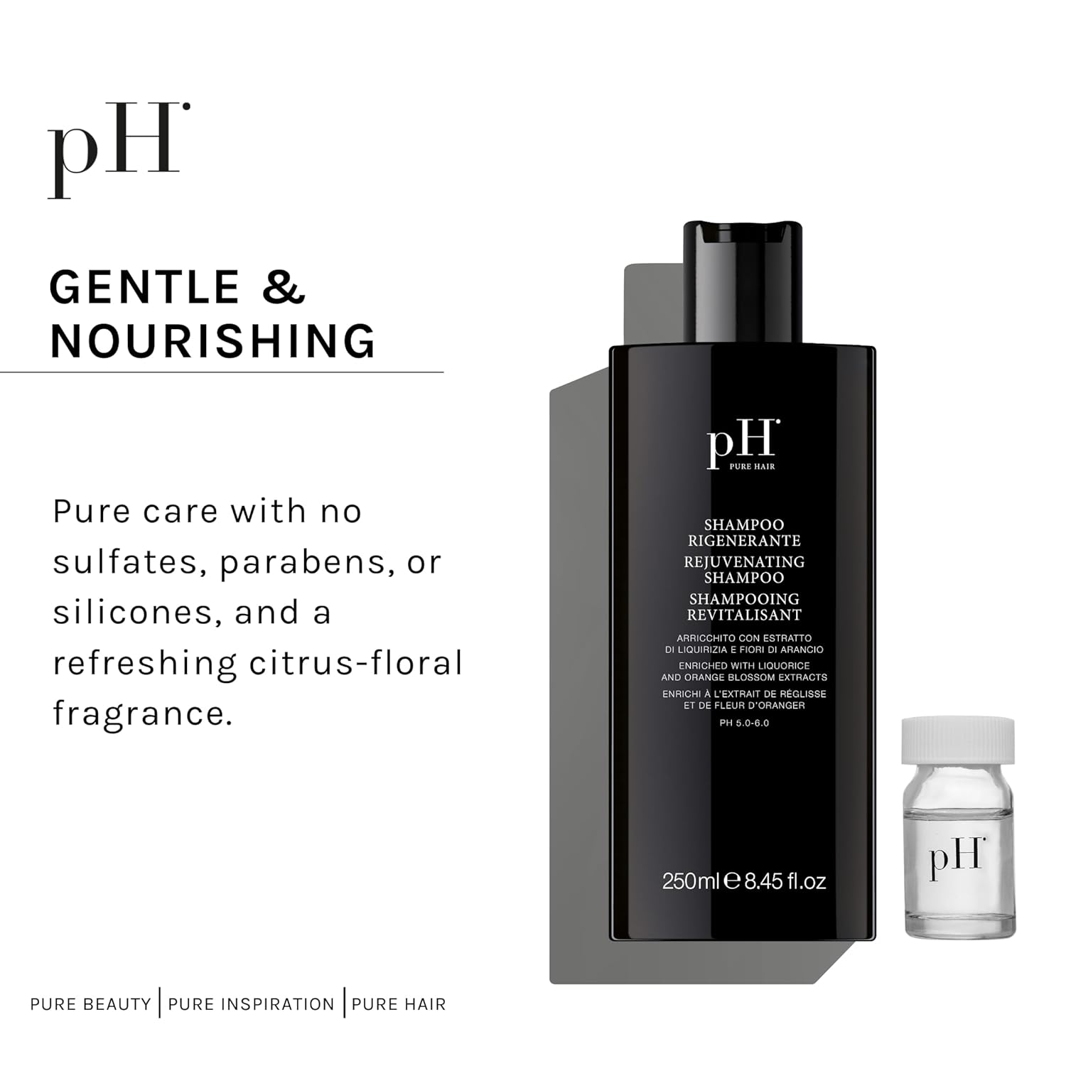 p PUR HAI Rejuvenatin Scal Treatmen Shampo Hai Los Preventio Seasona Regeneratio Wit Ganoderm Lucidum Caffein Vitami B Sensitiv Scal Car 1. Oz+8.4 Oz