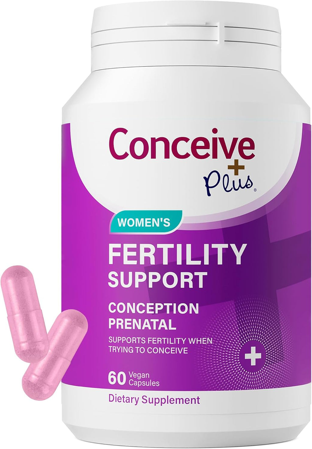 PLU Women' Fertilit Support Prenata Multivitami fo Tryin t Ge Pregnant Conceptio Blend Hormona Balance Folate Zinc Thiamin Riboflavin Biotin Non-GMO Vegan 3 Days