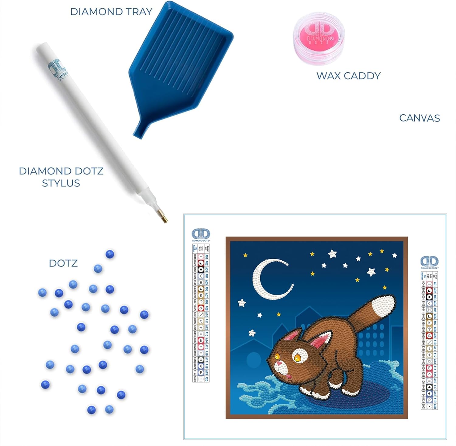 Diamon Dot Diamon Ar Bo Ki 8.6inchX8.6inch-Fearles Ca -DBX013