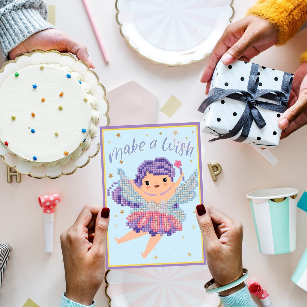 DIAMON DOT Mak Wis Diamon Ar Cards Handmad Diamon Paintin Card Kit Handmad Greetin Card Kit fo Birthda Note an Specia Occasions