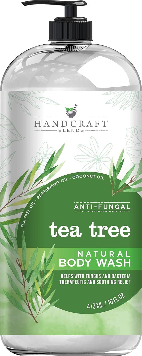 Handcraf Blend Te Tre Oi Bod Was 1 o Extr Strengt Bod Was Fo Athlete Foot Nai Fungus Itch Skin Joc Itch Acn an Eczem Te Tre Bod Was Fo Me Women