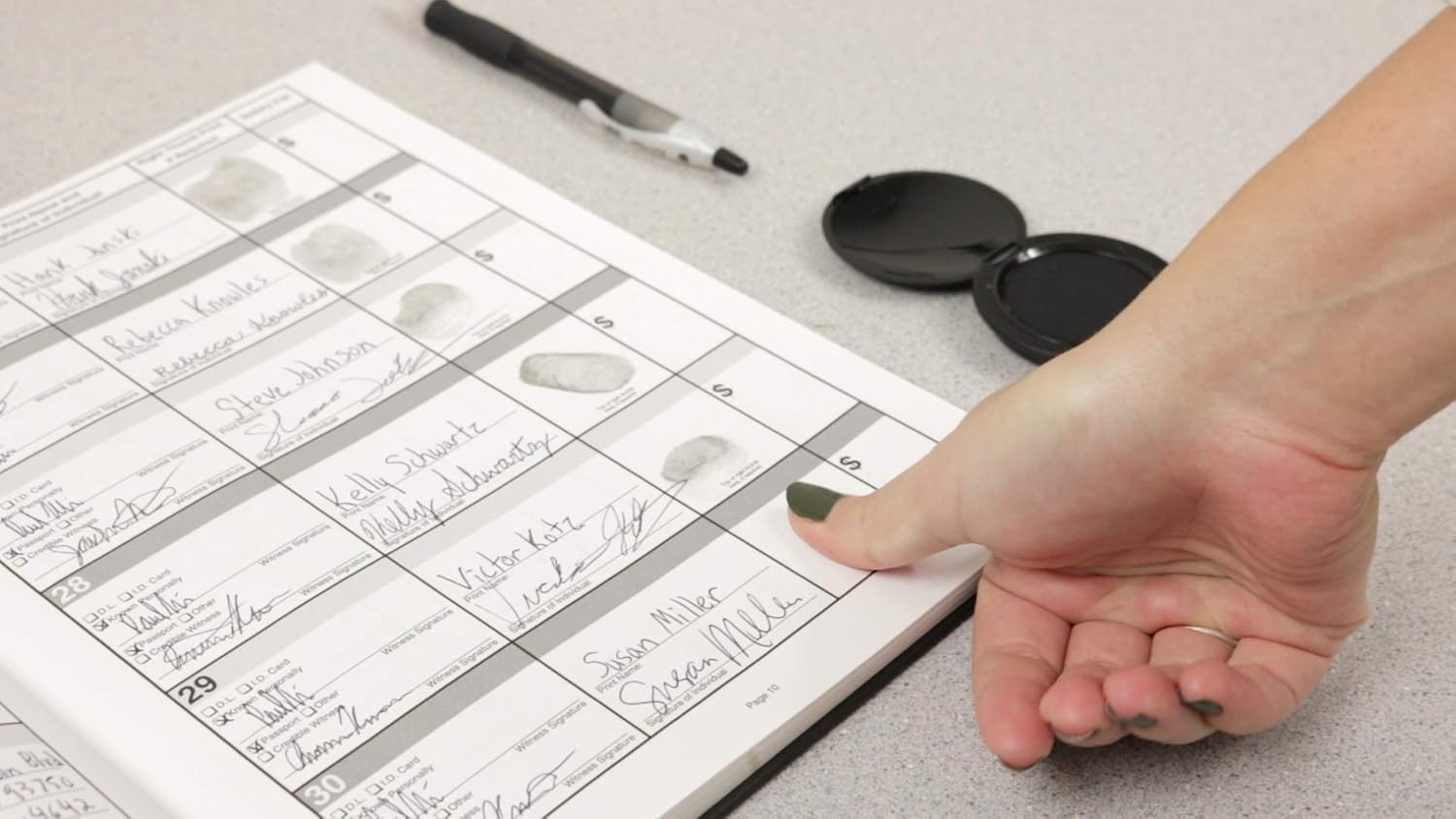 ExcelMark Inkless Thumbprint Pad/Fingerprint Pad