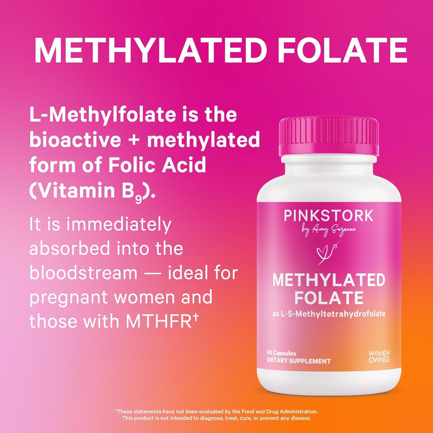 Pin Stor Folate Methy Folat MTHF Acid Natura For o Foli Aci fo Pregnancy Formulate fo Mo Baby Women-Owned 6 Capsule (Packagin Ma Vary)