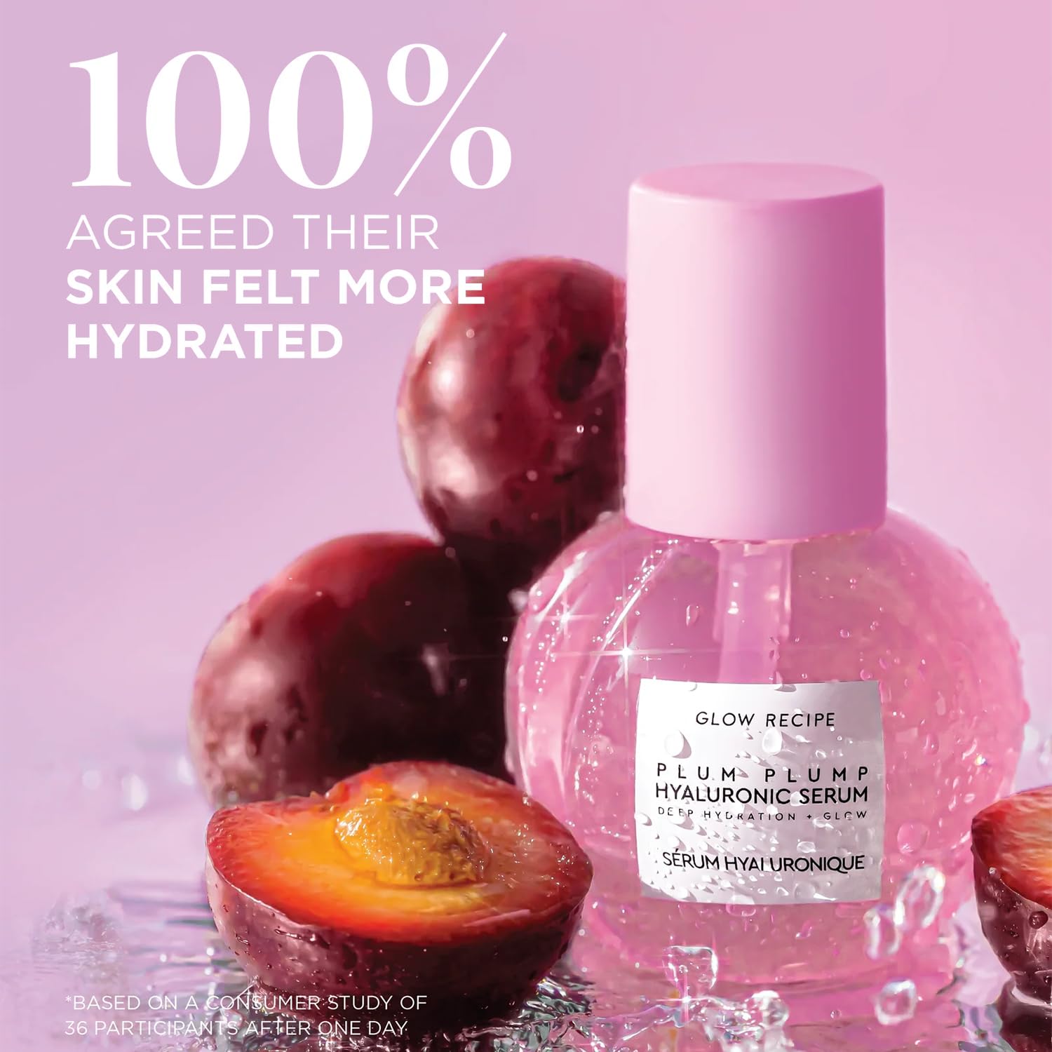 Glo Recip Plu Plumpin Hydratin Hyaluroni Aci Korea Ski Car Seru Antioxidan Ant Agin Fac Seru Vitami B fo Lastin Ski Barrie Repai Firmin Line Wrinkle Vegan 30ml