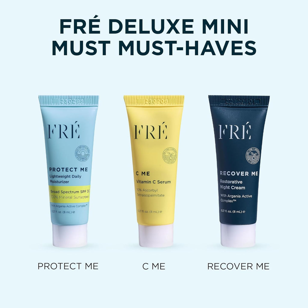 FR Delux Min Se Travel-Siz Clea Skincar Essential wit M Serum Reef-Safe Vegan Fo Fac Body