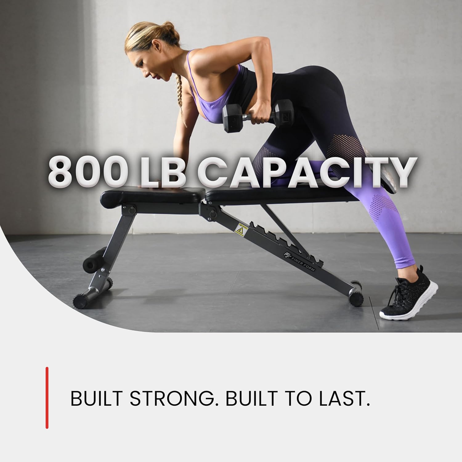 F Fine For 5-in- Weigh Bench Adjustabl Foldabl fo Benc Press Strengt Trainin an Ful Bod Workout Perfec fo Dumbbel Set o a Adjustabl Dumbbel Se i You Hom Gym