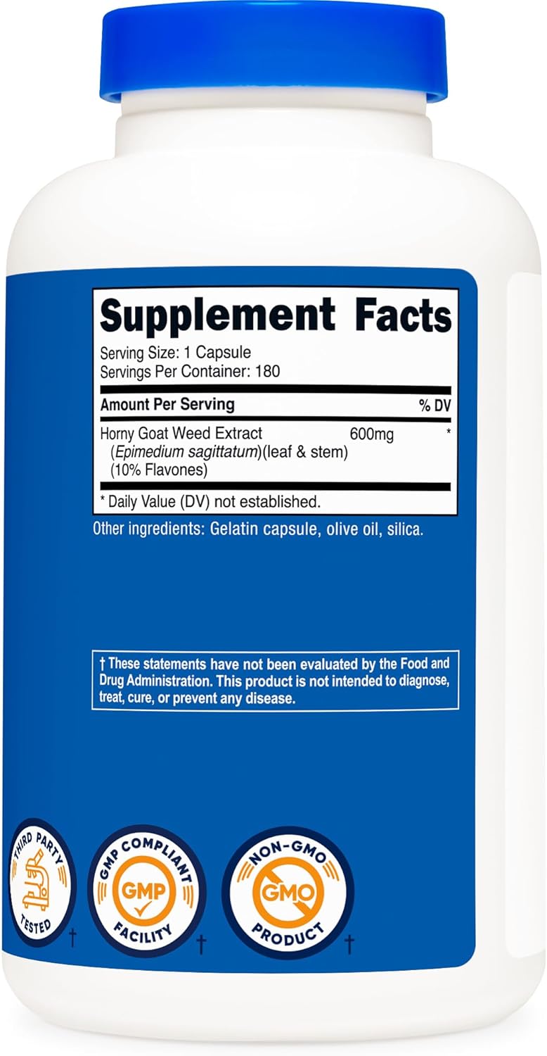 Nutricos Horn Goa Wee Extrac (Epimedium 18 Capsules 18 Servings 600m Pe Capsule
