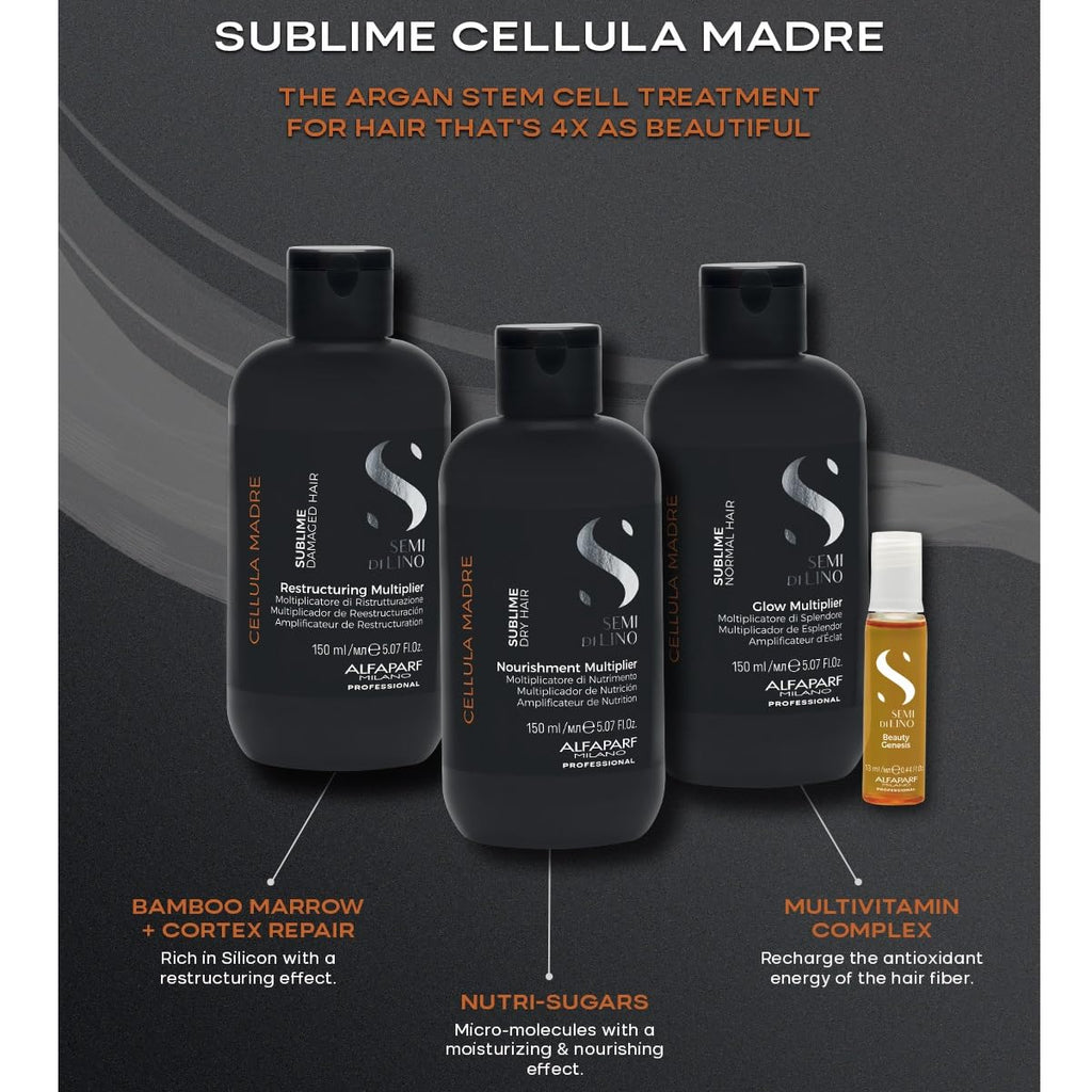 ALFAPAR MILAN Sem d Lin Sublim Cellul Madr Nourishin Multiplie fo Dr Hai Nourishe Hai Withou Weighin I Dow Protect Colo Add Shin (5.0 fl oz.)