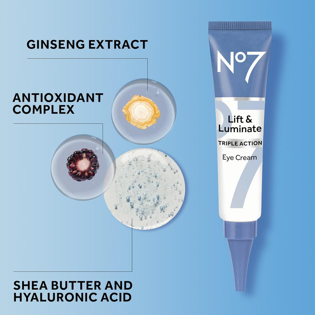 No Lif Luminat Tripl Actio Unde Ey Crea Dar Circle Unde Ey Treatmen wit Vitami Collage Peptid Technolog Help Reduc Puffiness Bag th Appearanc o Wrinkle (0. Oz)