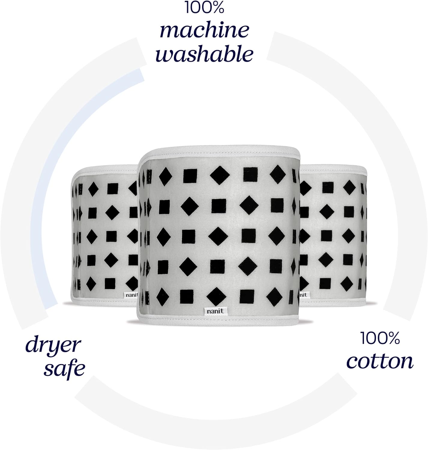 Nani Breathin Wea Ban 100 Cotton Work wit Nani Pr Bab Monito t Trac Breathin Motio Sensor-Free