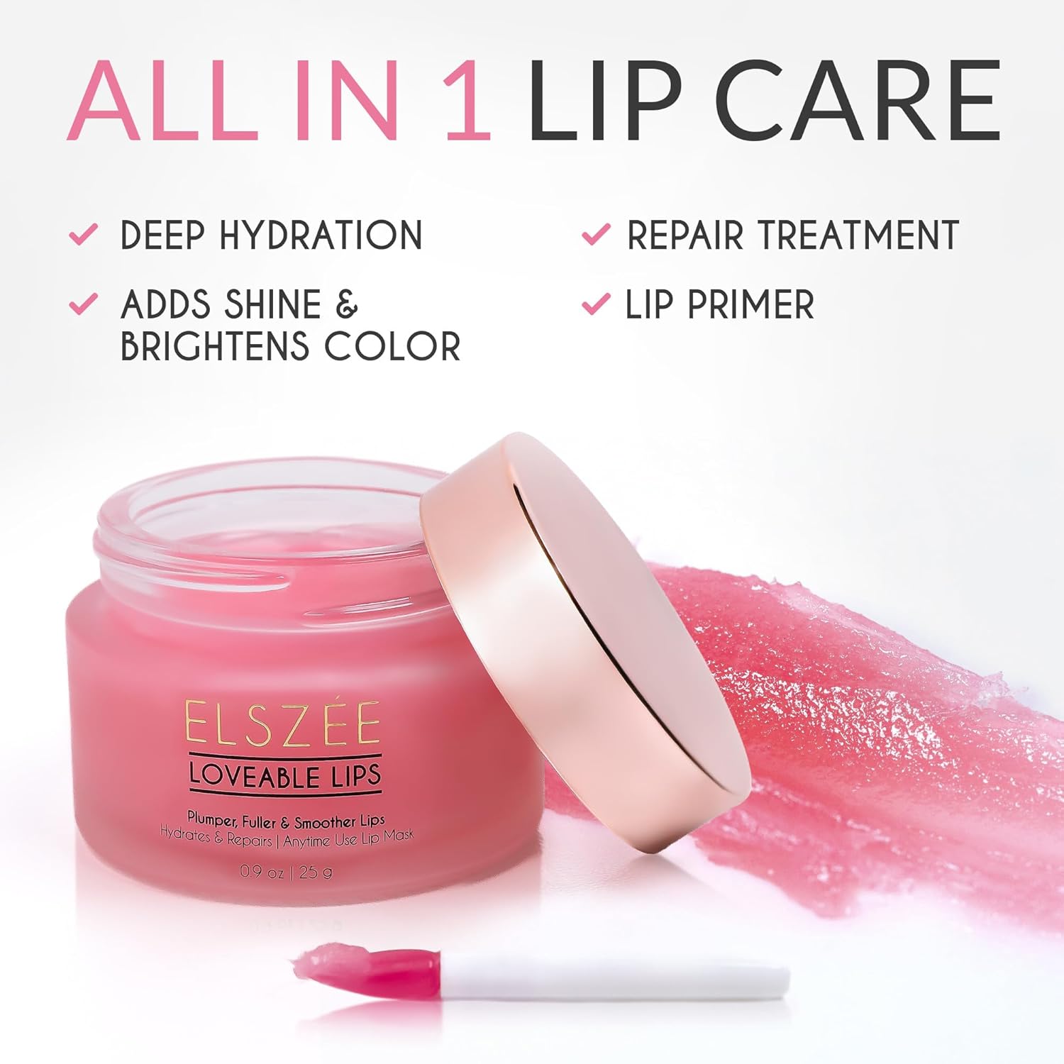 ELSZ¨¦ Loveabl Lip Li Mas wit Hyaluroni Aci Smooth Volumiz an Hydrat Dr Lip Da Nigh Treatment