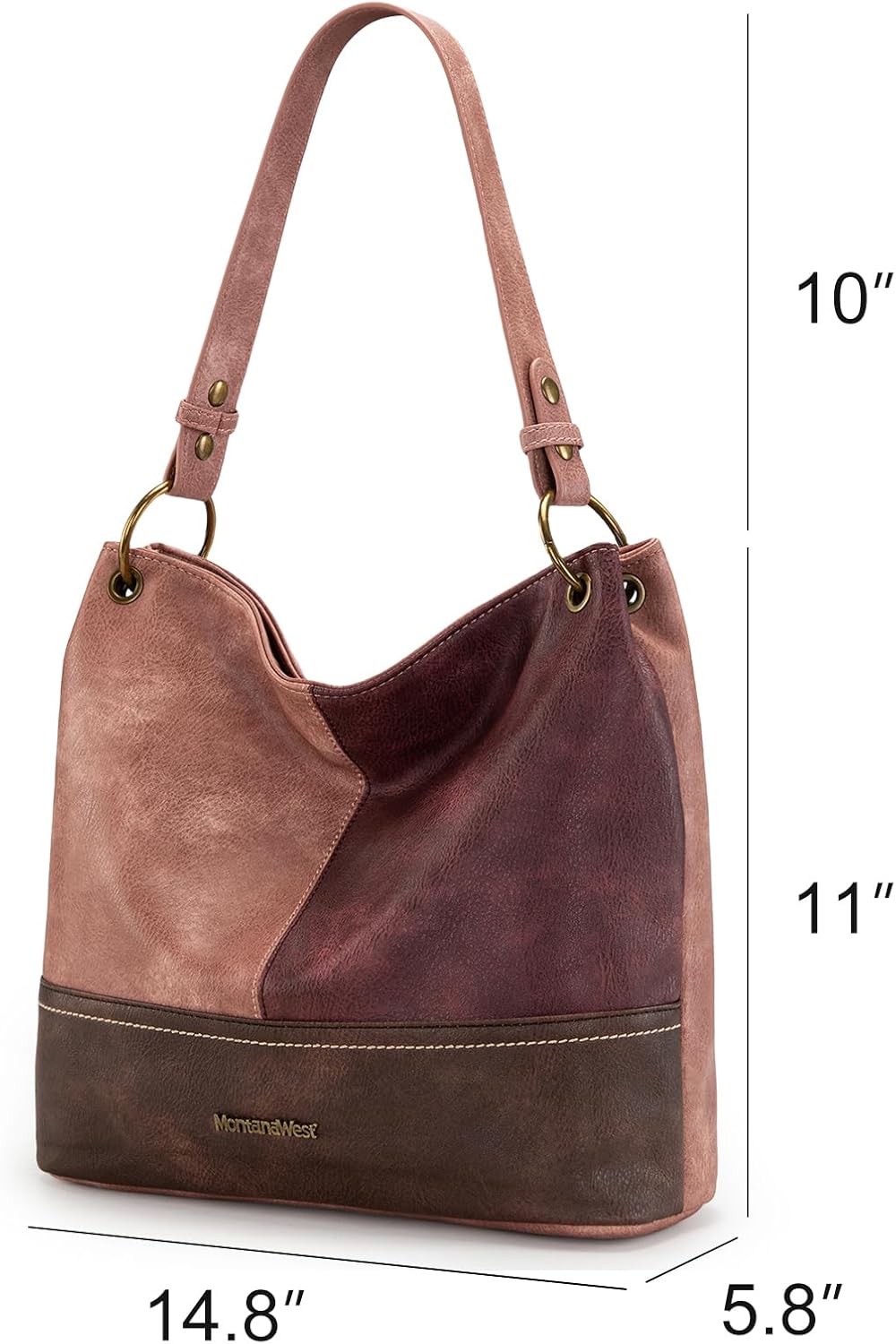 Montana West Purses for Women Hobo Shoulder Handbags with Zipper