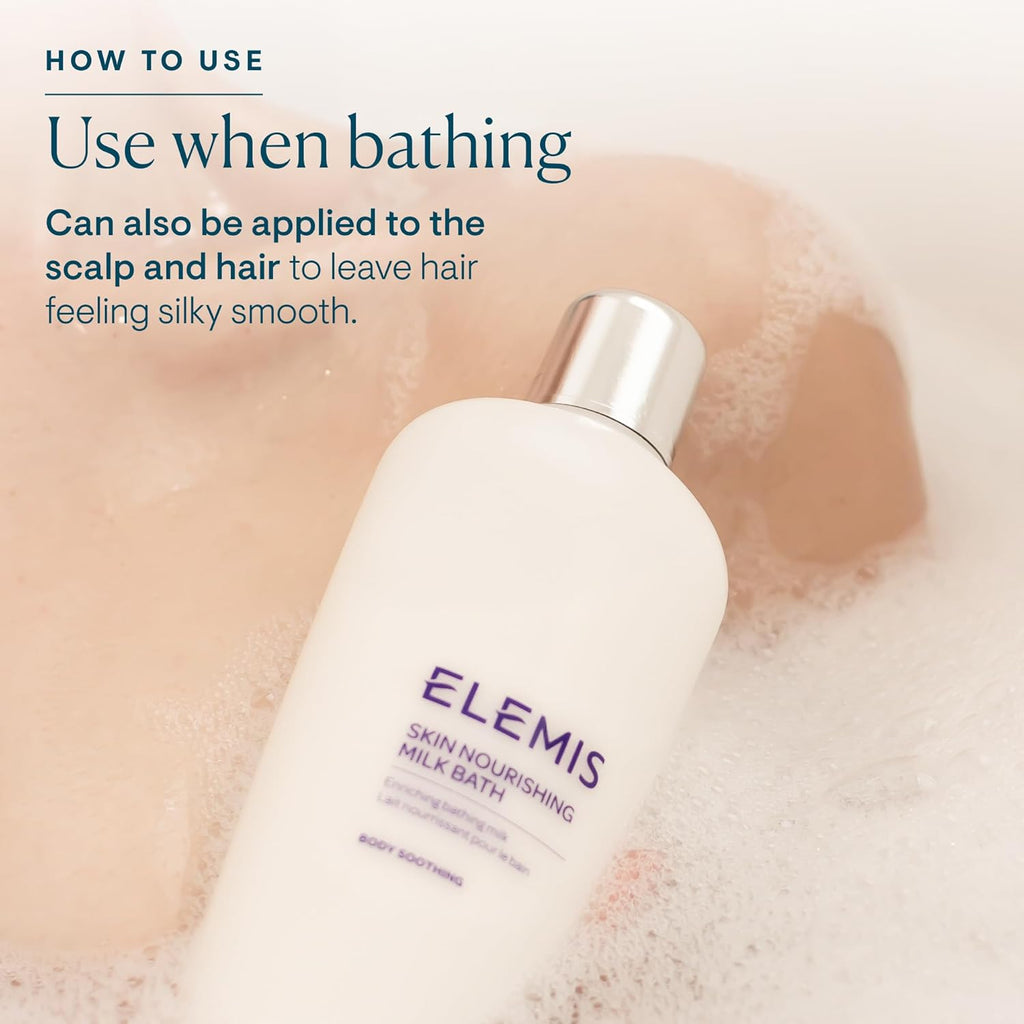 ELEMI Ski Nourishin Mil Bat 400m Softenin Bod Cleanse fo Dr Skin Gentl Moisturize Soothe wit Mil Protei Oa Extract