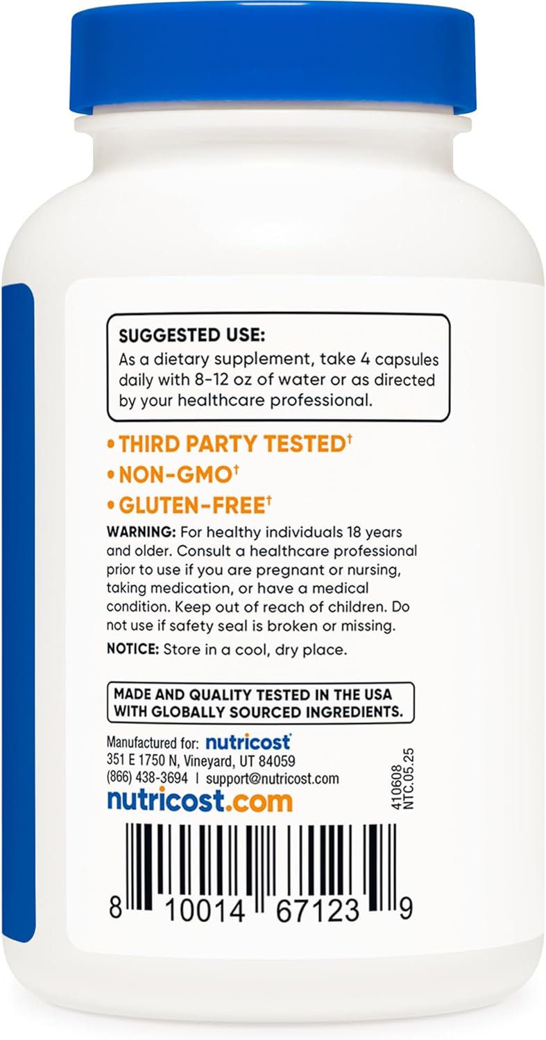 Nutricos Phosphatidylserin 400mg 12 Capsule So Free 3 Servings Vegetaria Friendly Non-GMO Glute Free