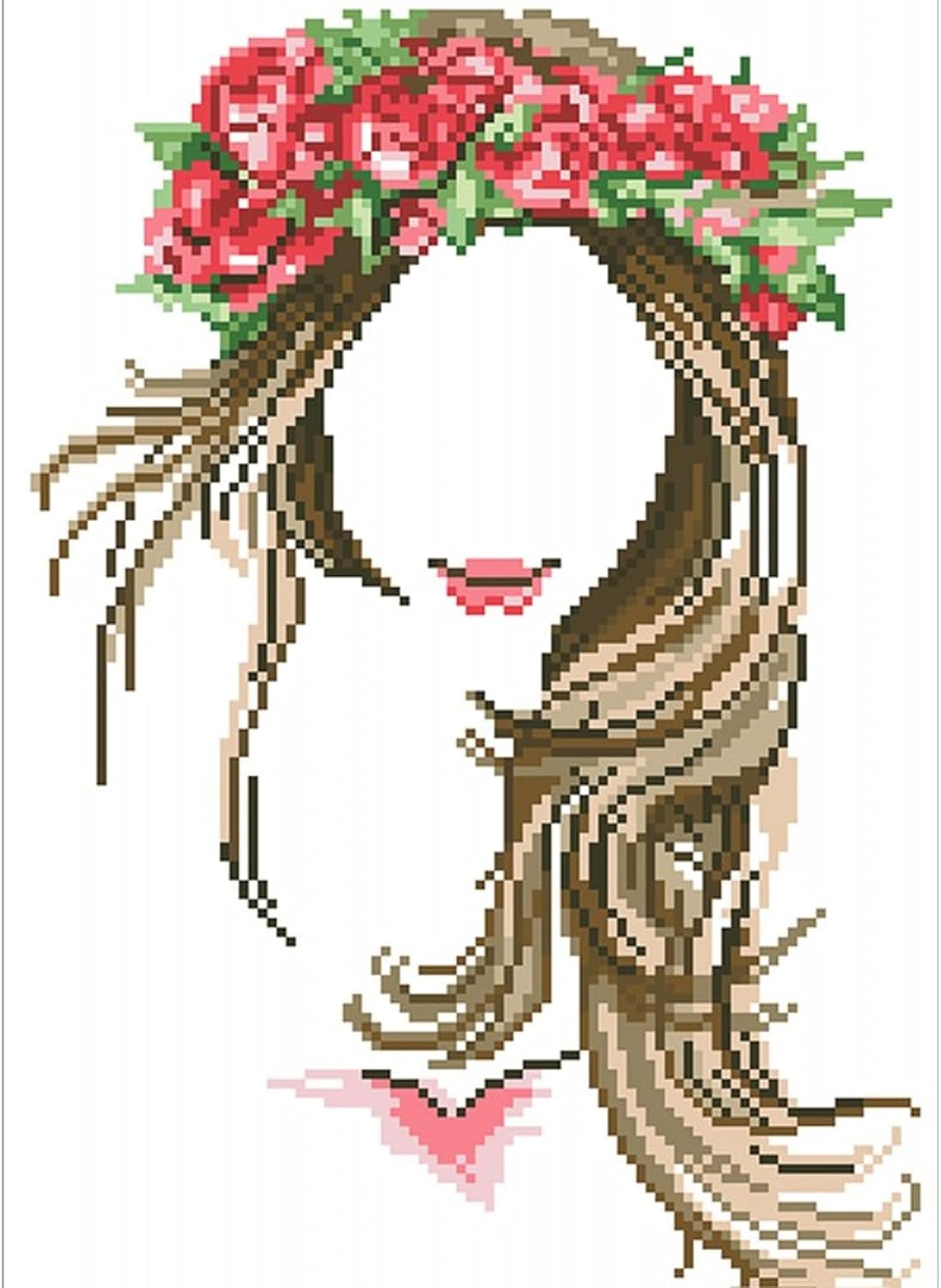 DIAMON DOT Garlan Beaut Diamon Paintin Kit fo Adult Diamon Ar Kit Relaxin Creativ Craf Ki wit Dot Gem 16inchx11inch