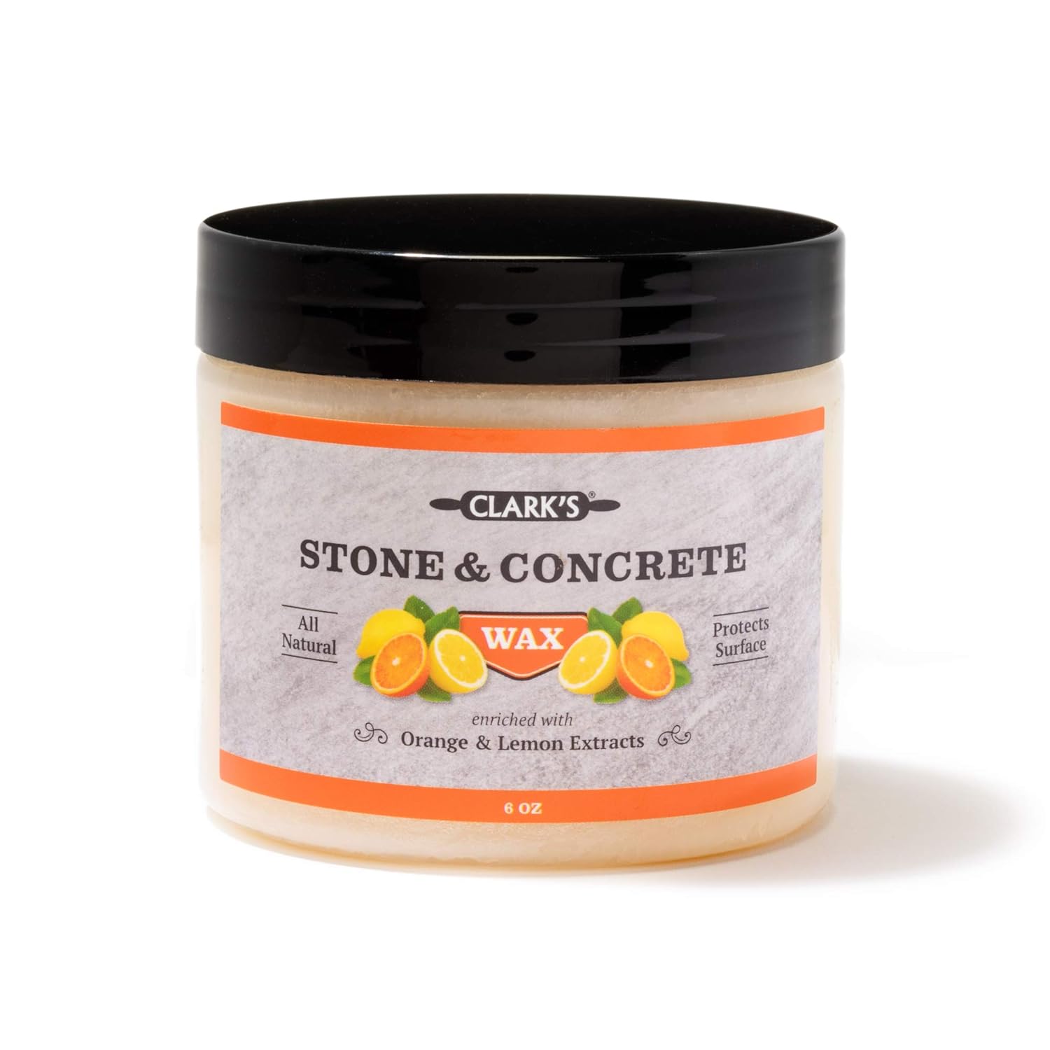 CLARK¡¯S Stone and Concrete Wax - Soapstone Wax with Orange and Lemon Extracts - Helps Preserve and Protect Against Liquids - Revitalizes Stone Surfaces - Made with Carnauba and Beeswax
