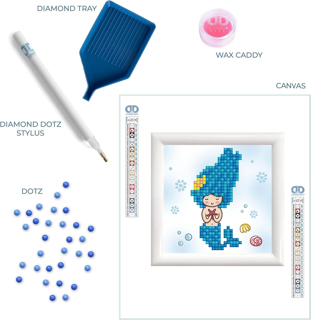 Diamon Dot Se Sta MermaidDiamon Paintin Kit fo Adult Diamon Ar Kit Relaxin Creativ Craf Ki wit Dot Gem 4inchx4inch