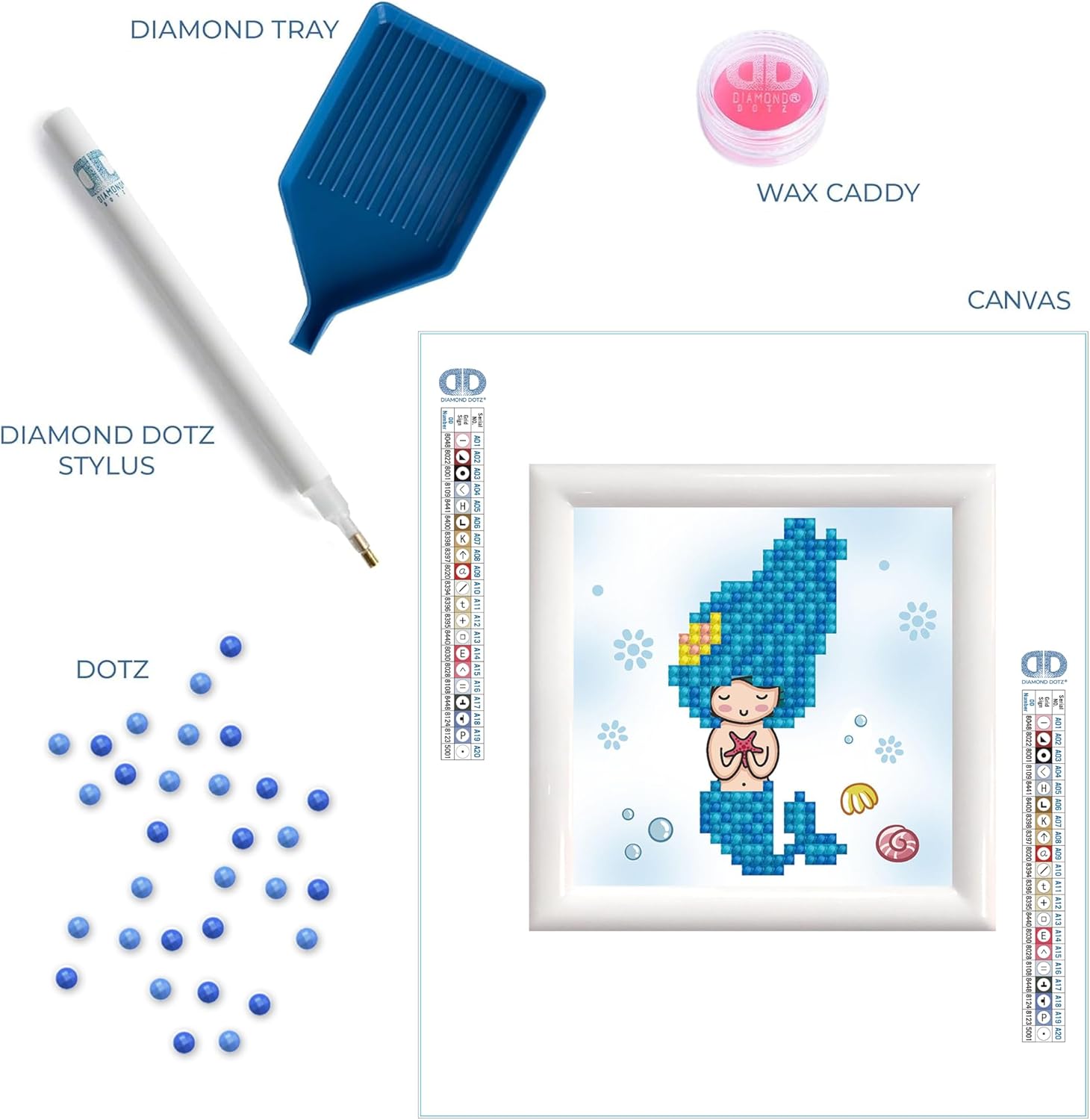 Diamon Dot Se Sta MermaidDiamon Paintin Kit fo Adult Diamon Ar Kit Relaxin Creativ Craf Ki wit Dot Gem 4inchx4inch