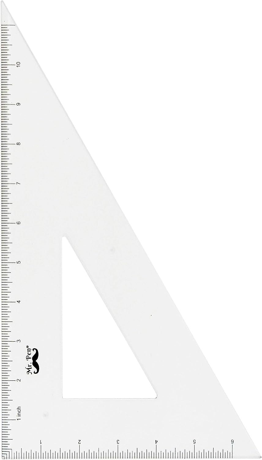 Mr Pe Architectura Triangula Rule Se wit 1 Inc Triangula Scale 1 Inc 30/6 an Inc 45/9 Triangles