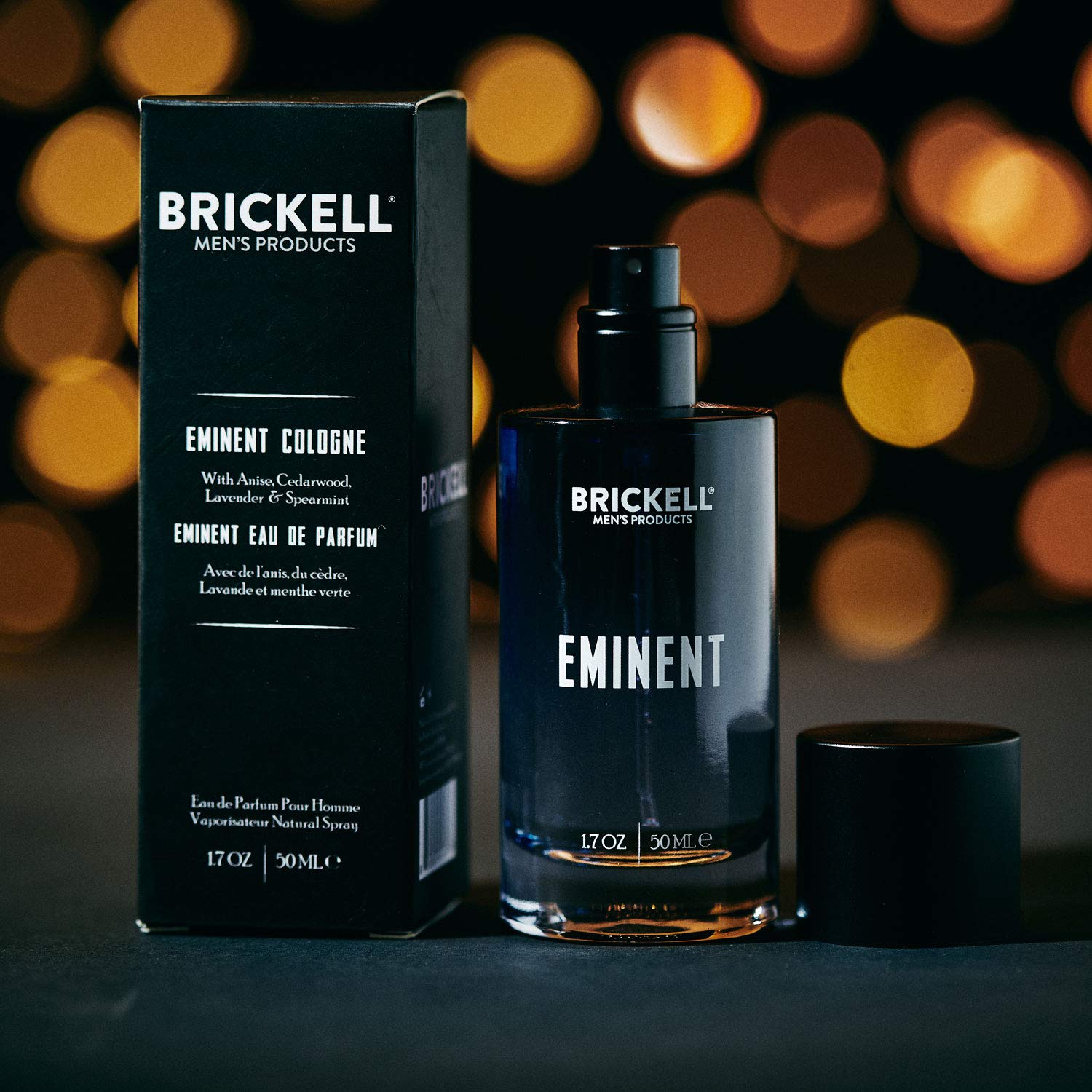 Brickel Men' Eminen Cologn fo Men Anise Cedarwood Lavende an Spearmint Natura an Organic 1. oz
