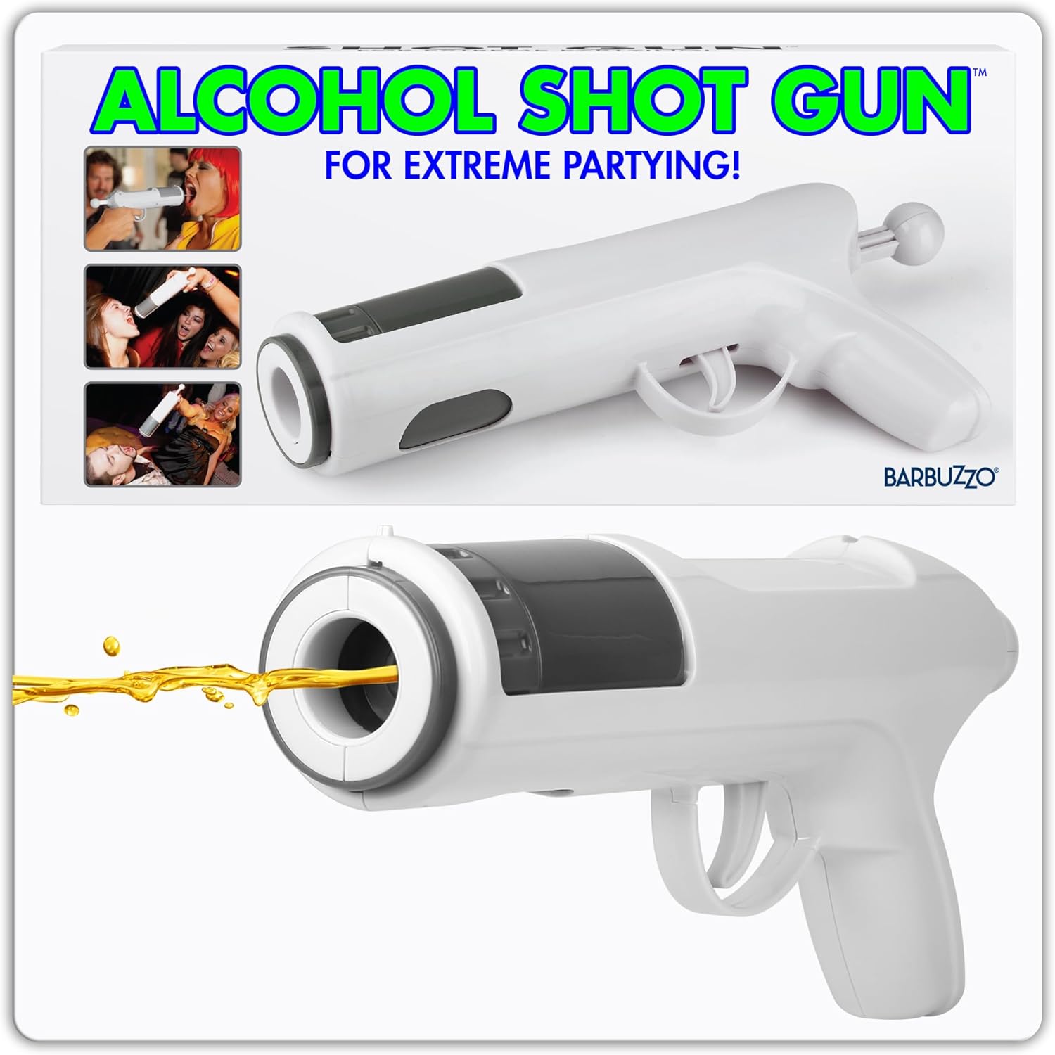 Funware Origina Alcoho Sho Gun Newl Improve Leakproo Loa You Favorit Alcohol Aim Shoo an Drink Epi Sho Part Accessor Hold 1. Ounces