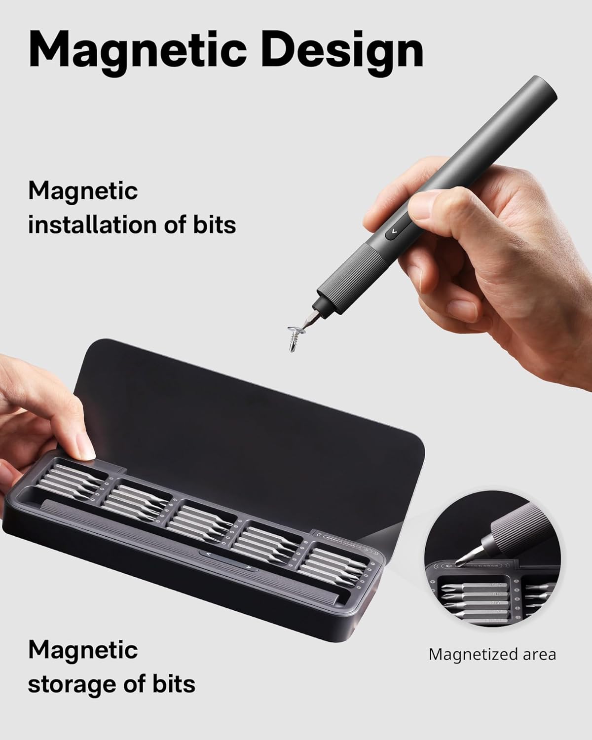 HOT 25-in- Min Electri Screwdriver 3.7 Precisio Screwdrive Set USB- Rechargeable Compac Magneti Too fo Phone Laptop Camera DI Projects Electronic Repair