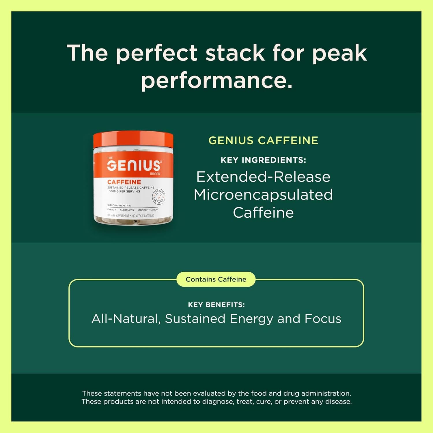 Geniu Thermogeni Fa Burner 6 Die Veggi Pill Weigh Los Metabolis Supplement Appetit Suppressan Energ Booste Caffeine-Fre Nootropi Focu Brai Boos Ashwagandh TeaCrine