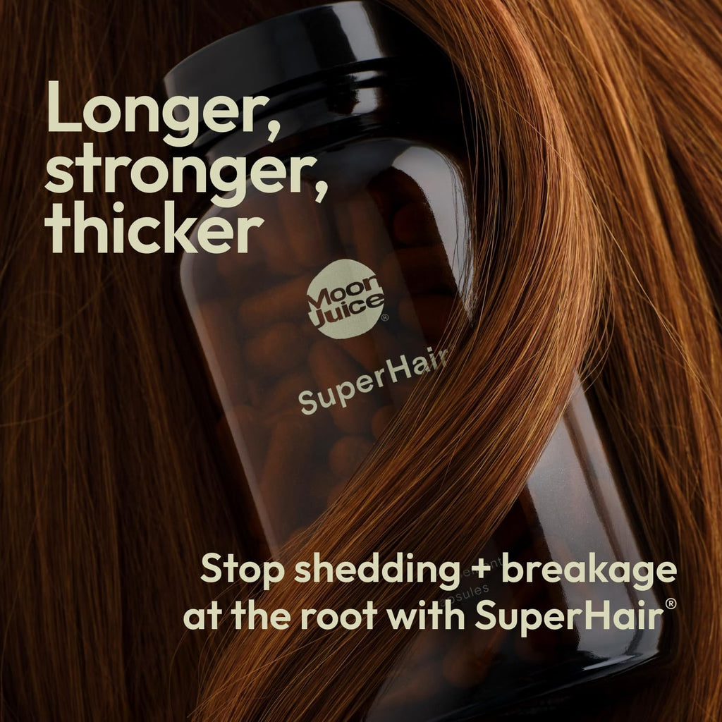 Moo Juic SuperHai Hai Growt Vitamin fo Wome Me wit Bioti Sa Palmett Clinica Strengt Multivitami Hai Supplemen fo Healthier Stronger Thicke Hair 12 Capsule 3 Servings