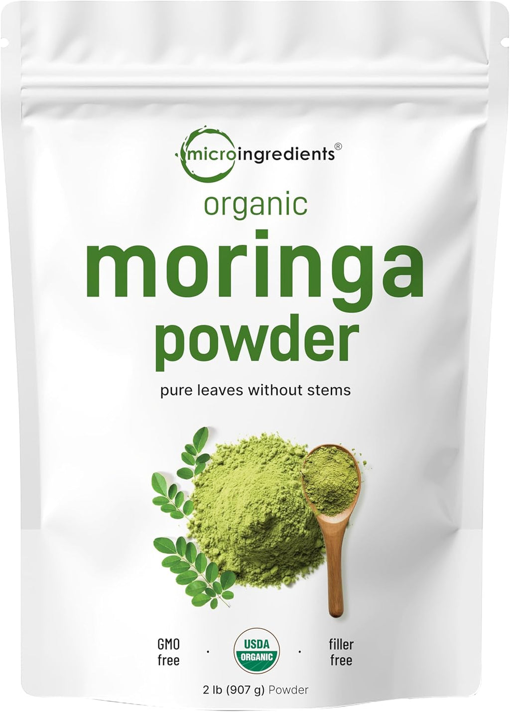 Micr Ingredient Organi Moring Oleifer Lea Powder Pounds Ric i Antioxidant an Immun Vitamin Grea Superfood fo Moring Tea Moring Drink Indi Grown Vegan