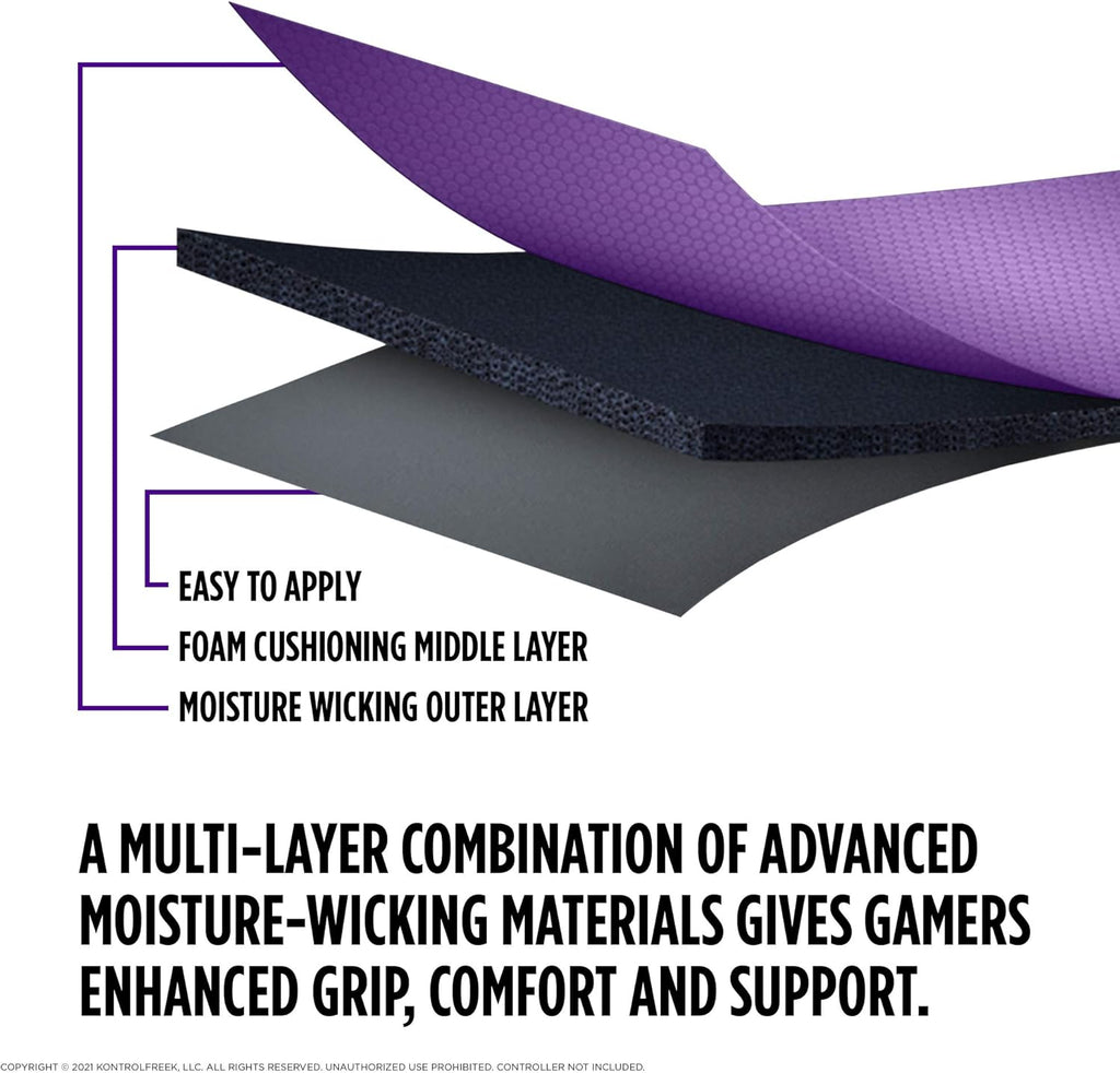 KontrolFreek Performance Grips for PlayStation 4 (PS4) Controller (Galaxy Purple)