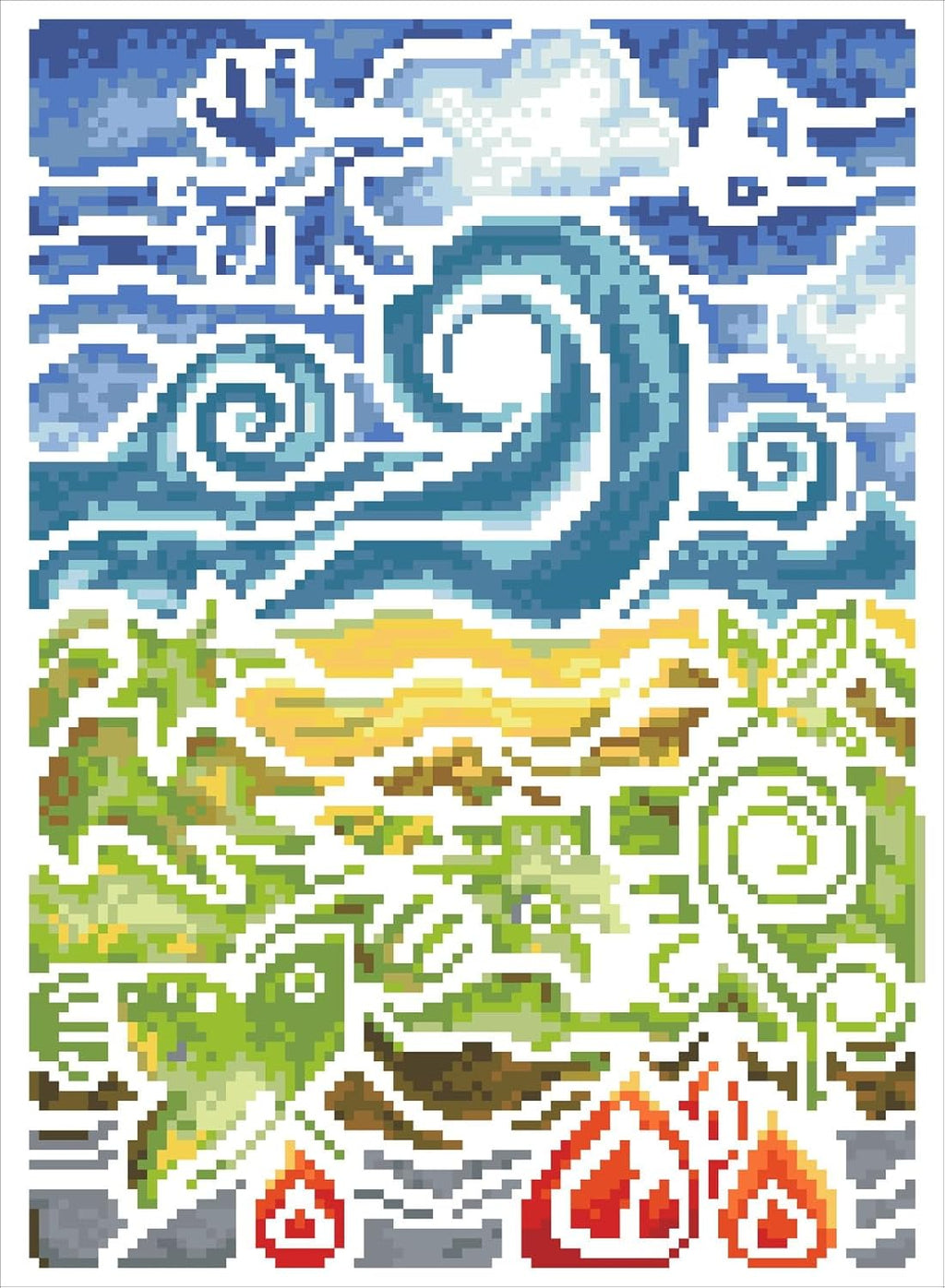DIAMON DOT Natura Wonder Mosai Landscap Diamon Paintin Kit fo Adult Diamon Ar Kit Relaxin Creativ Craf Ki wit Dot Gem 14.6inchx10.6inch