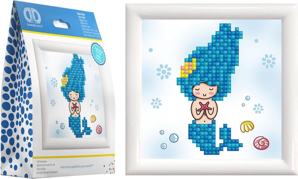 Diamon Dot Se Sta MermaidDiamon Paintin Kit fo Adult Diamon Ar Kit Relaxin Creativ Craf Ki wit Dot Gem 4inchx4inch