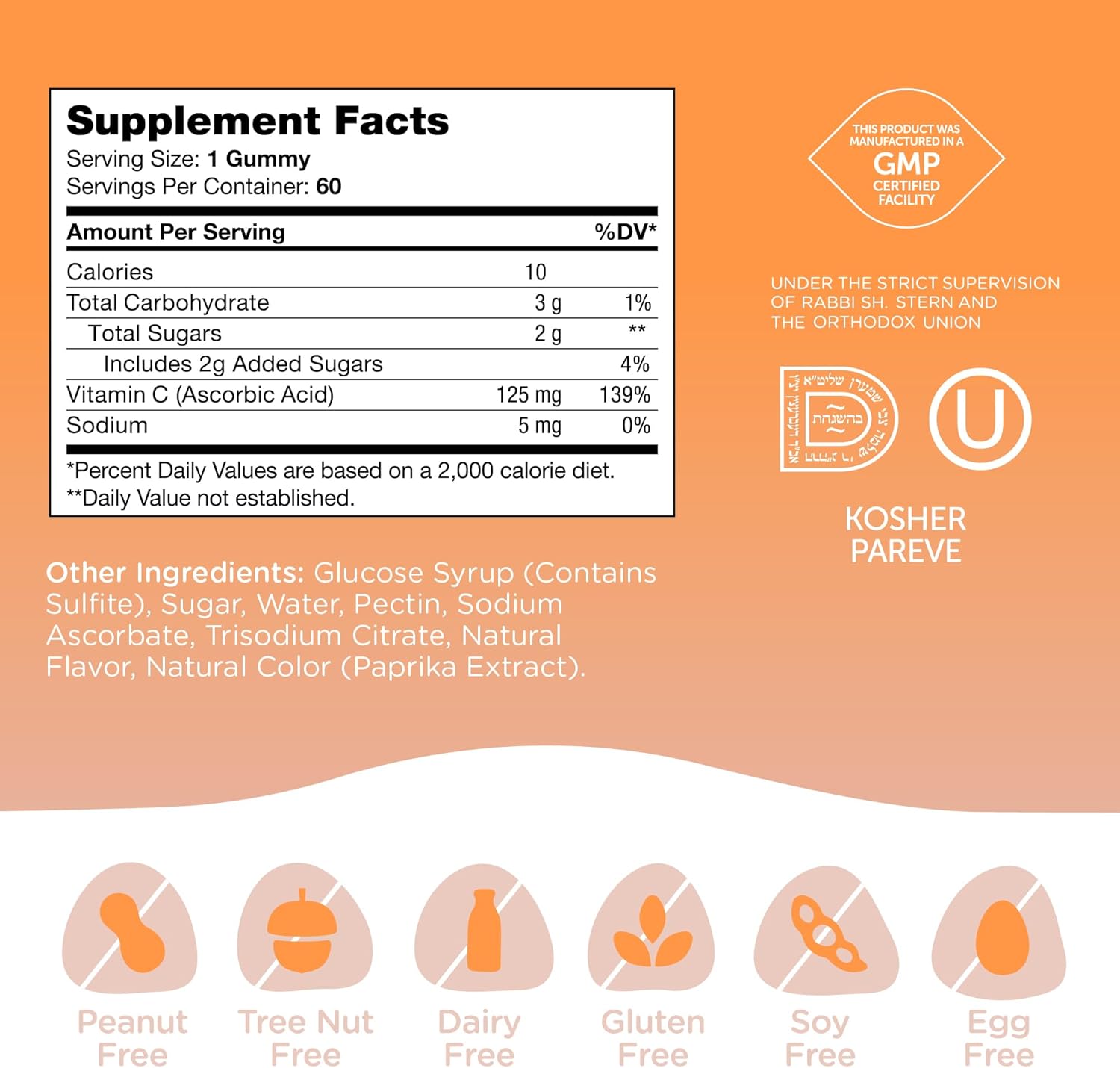 Zahle Chapte On Vitami Gummie fo Adult Kid 12 mg Certifie Koshe (6 Flavore Gummies)