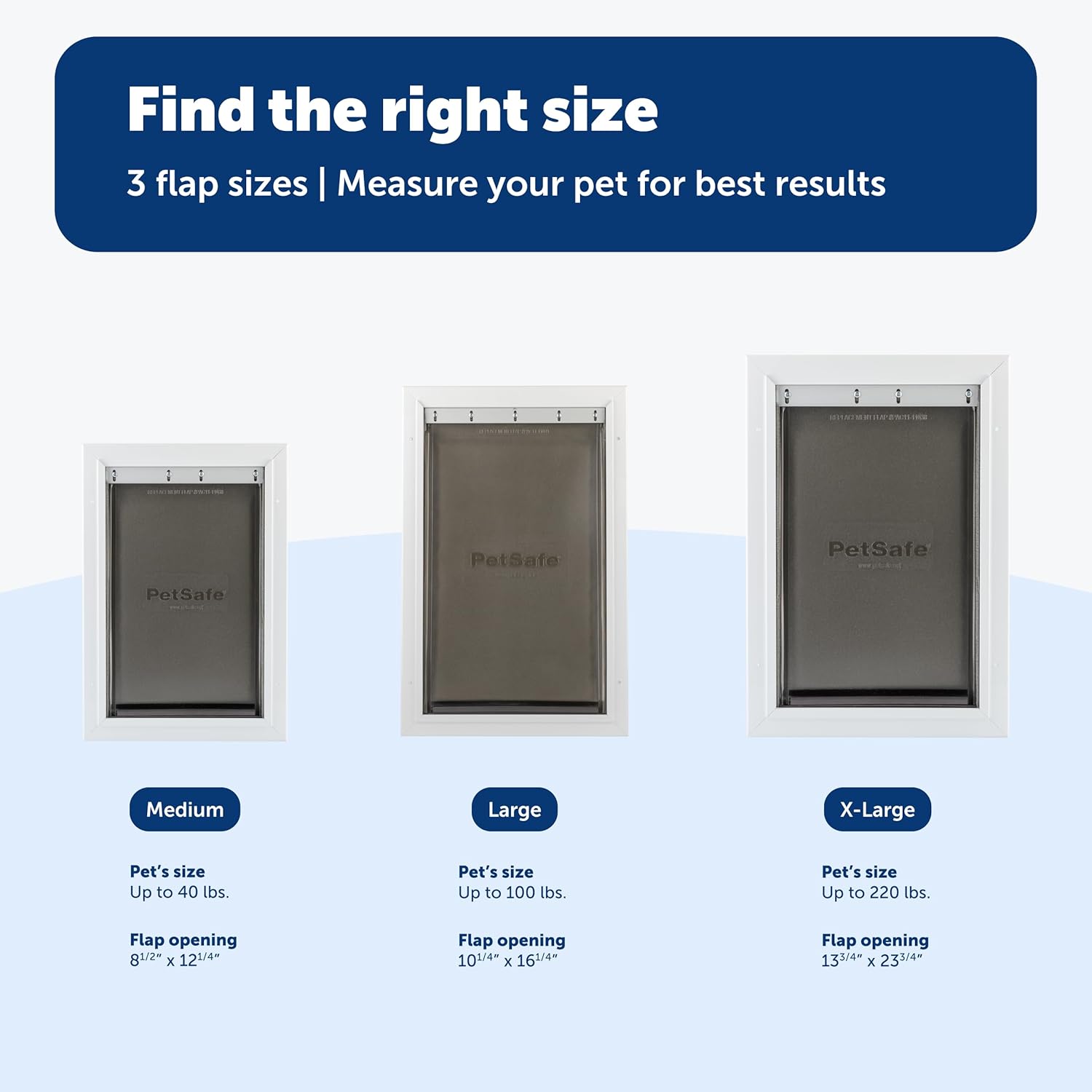 PetSafe Extreme Weather Aluminum Pet Door - Energy-Saving Thermal Barrier Pet Flap with Slide-in Door Locking Secure Flap Cover - for Dogs Up to 100 Lb - Large