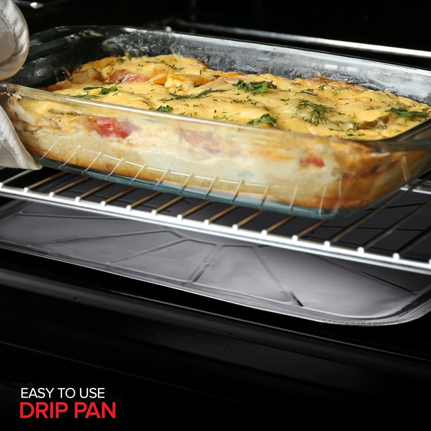 Disposable Foil Oven Liners (10 Pack) Oven Liners for Bottom of Electric Oven and Gas Oven - Reusable Oven Drip Pan Tray for Cooking and Baking - 18.5inch x15.5¡±