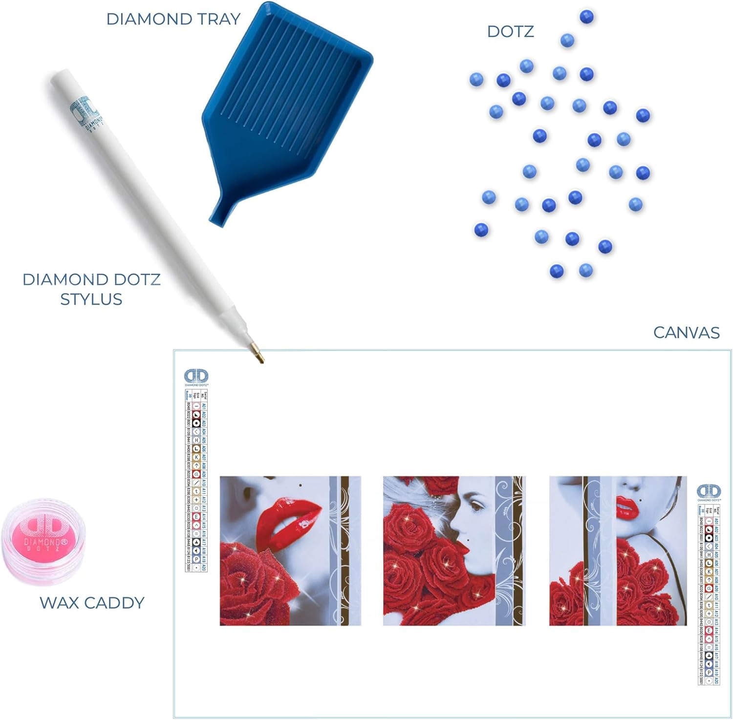 DIAMON DOT Ros Romanc Flora Diamon Paintin Kit fo Adult Diamon Ar Kit Relaxin Creativ Craf Ki wit Dot Gem 18.5inchx55.9inch