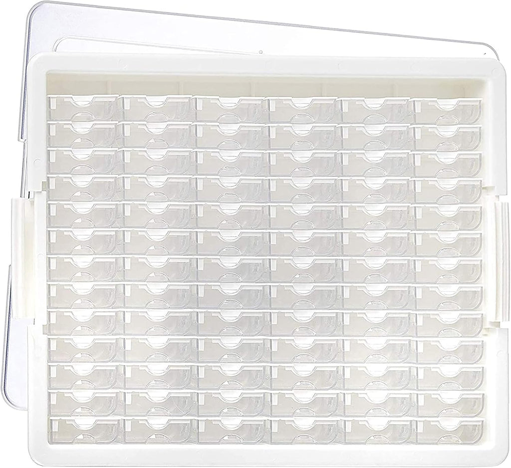 Bea Storag Solution Elizabet War Plasti Tra an Bea Organizer 7 Container o Variou Sizes Tray an Li fo Beads Pack Clear