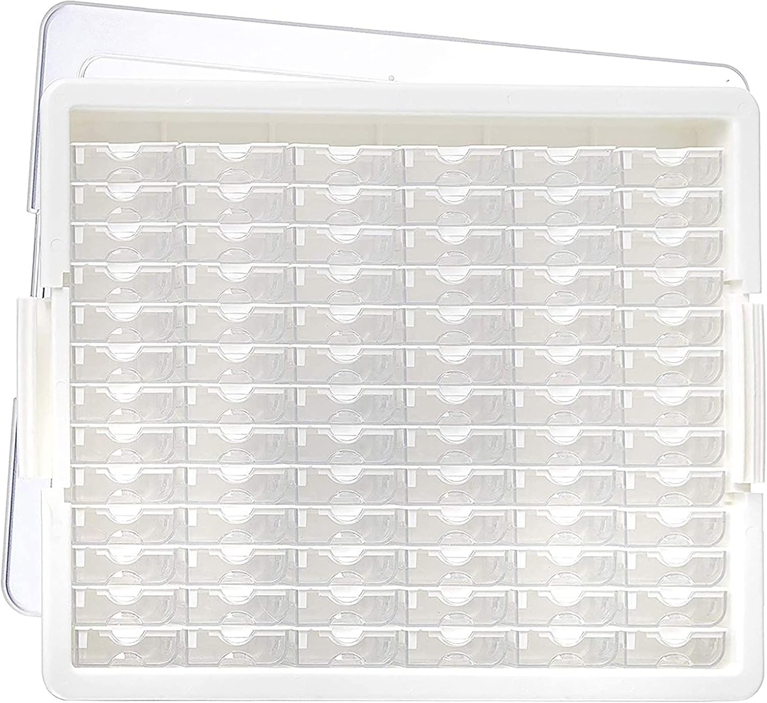 Bea Storag Solution Elizabet War Plasti Tra an Bea Organizer 7 Container o Variou Sizes Tray an Li fo Beads Pack Clear