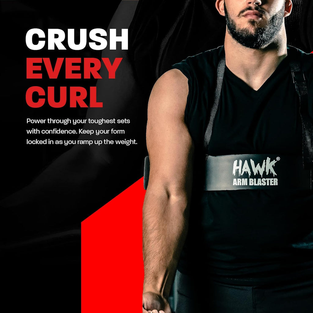 Ar Blaste fo Bicep Triceps Heav Dut Aluminu Bice Blaste wit Thic Neopren Paddin fo Nec Support Adjustabl Strap fo Weightliftin Bodybuilding Portabl Ar Workou Equipment