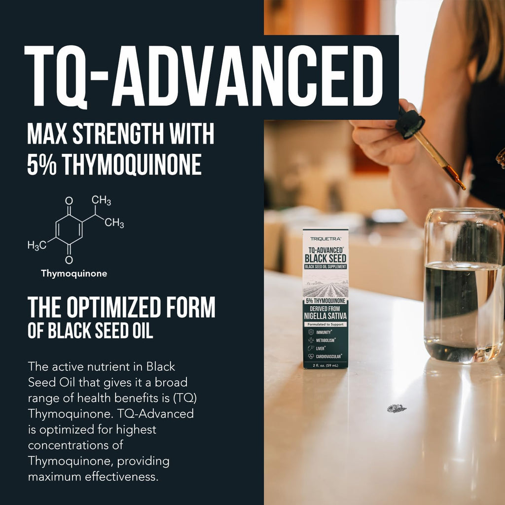 Blac See Oi Liqui 5 Thymoquinon TQ-Advanced Hig Potenc 10 m pe Servin 15: Concentrat fro Nigell Sativ Extract Ra Form Vega Formula Glas Bottl (3 Servings)