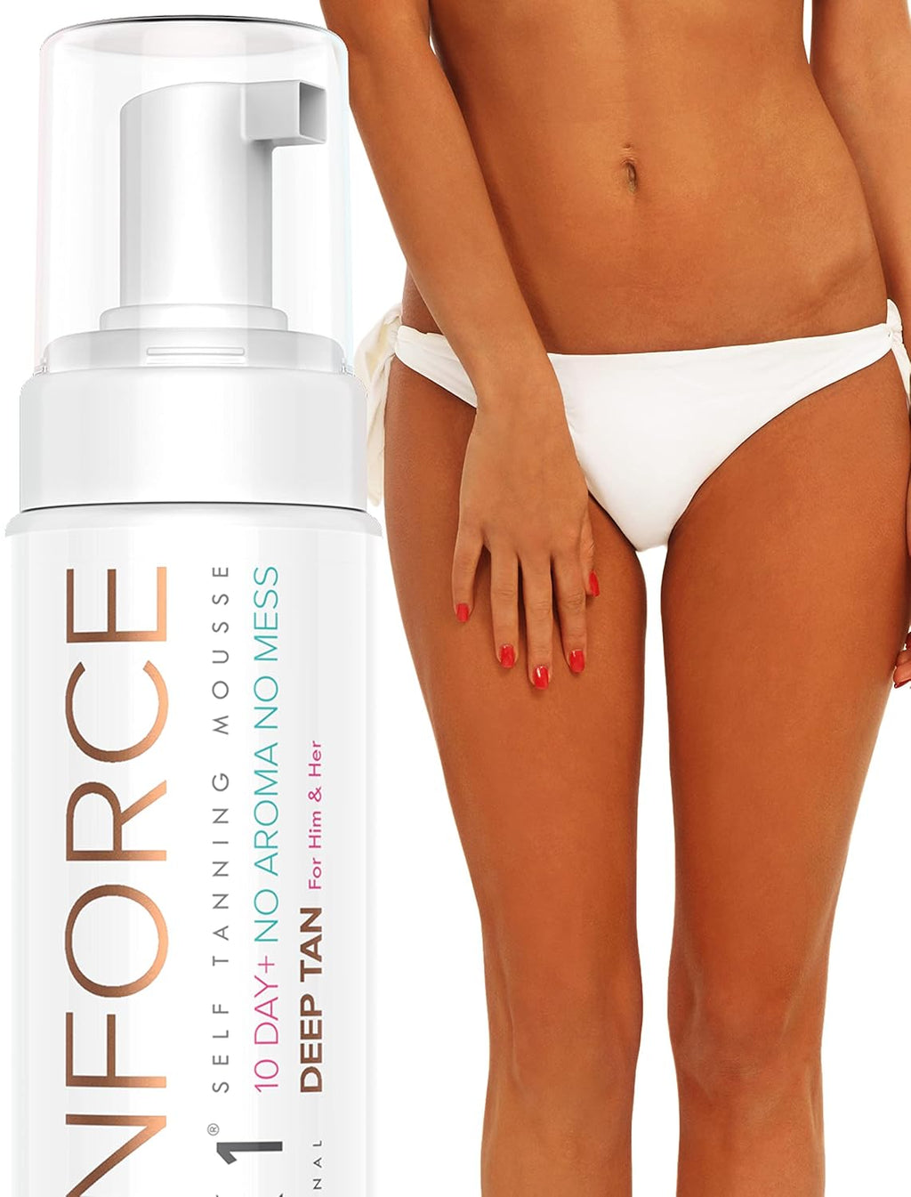 NYK TanForc Sel Tanne Mouss (250ml Sel Ta Tannin Mouss Lotio Fo Fac an Bod Ta Fo Strea Fre Fak Ta Bronzer